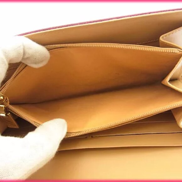 Celine Wallet Purse Long Wallet C Macadam Pink Woman Authentic Used - Picture 5 of 5